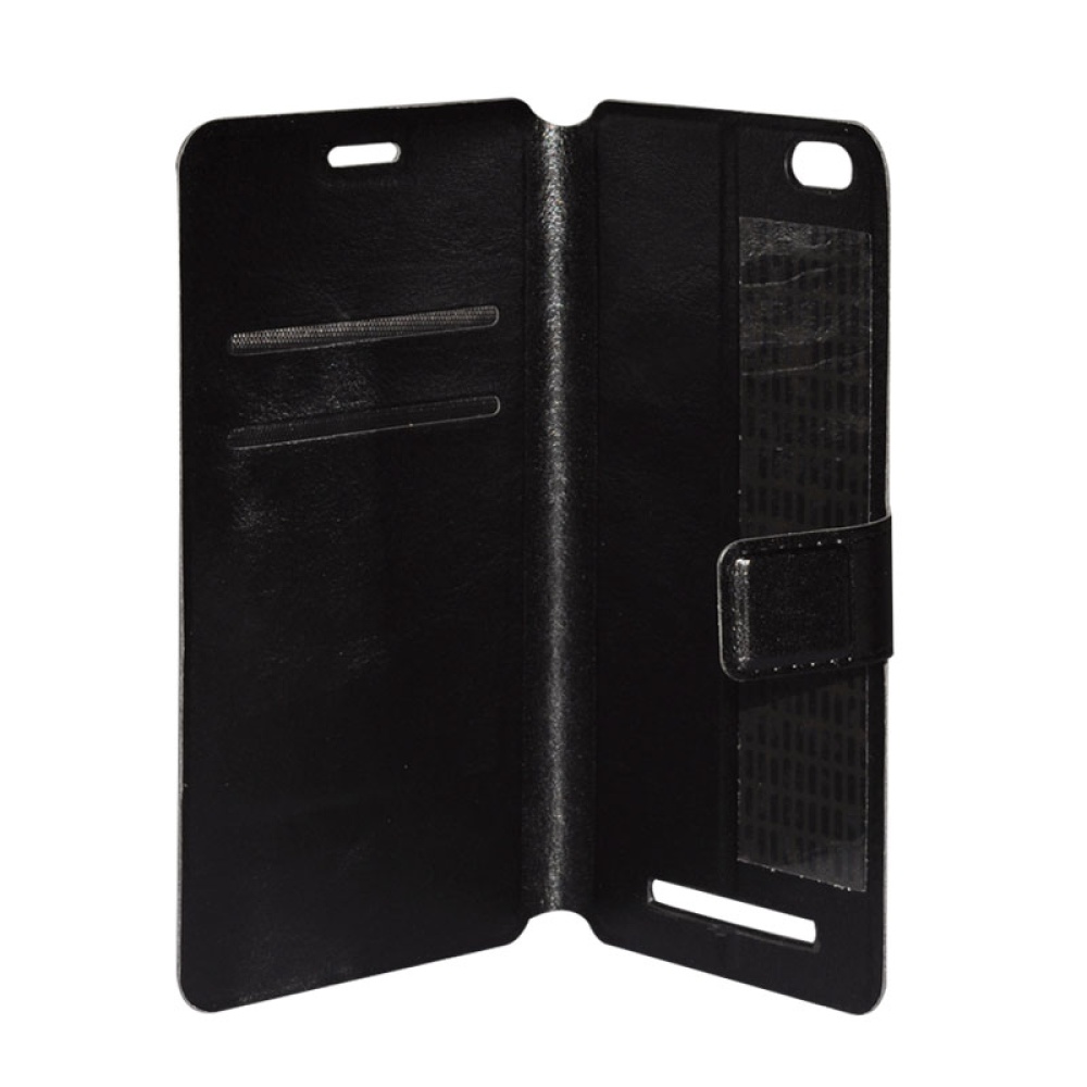 Siswoo C50 Phone Case - High Quality Leather, Credit Card Slot, Magnetic Clasp (Black) - Image 2