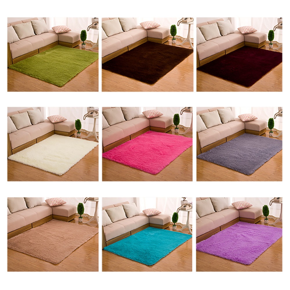 50X80CM Bathroom Mat Non-Slip Water Absorbent Super Plush Washable Rug purple - Image 2