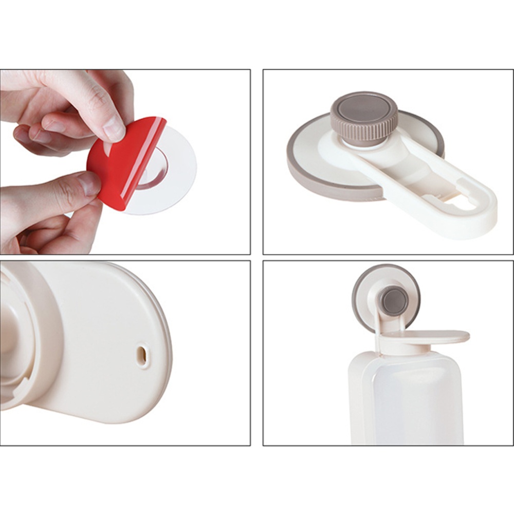 Nailing Free Soap Dispenser Wall Mount Shower Liquid Containers for Bathroom Kitchen As shown - Image 3