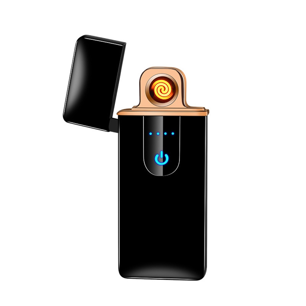 Ultra-thin Touch Sensor Cigarette Lighter USB Rechargeable Metal Lighters Flameless Blue matte_CW006 - Image 3