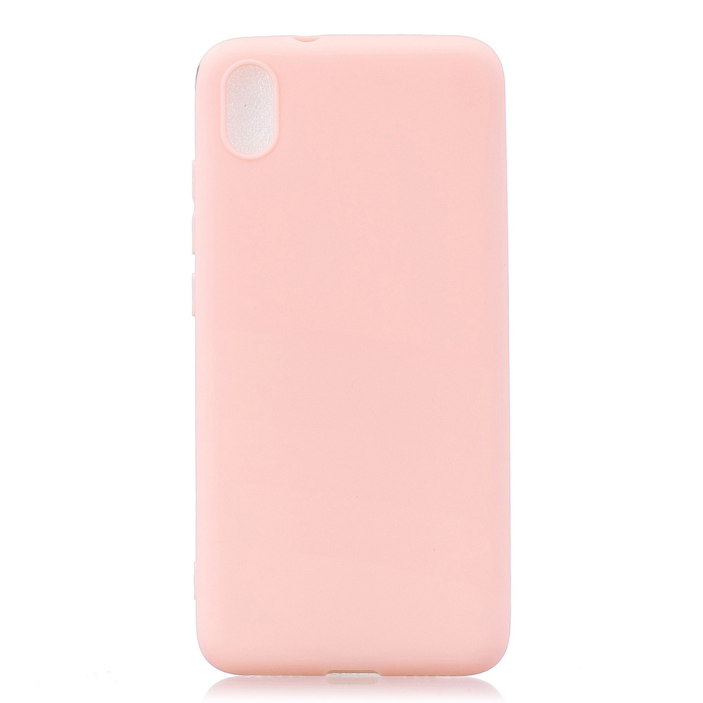 For Redmi 7A Lovely Candy Color Matte TPU Anti-scratch Non-slip Protective Cover Back Case Light pink - Image 2