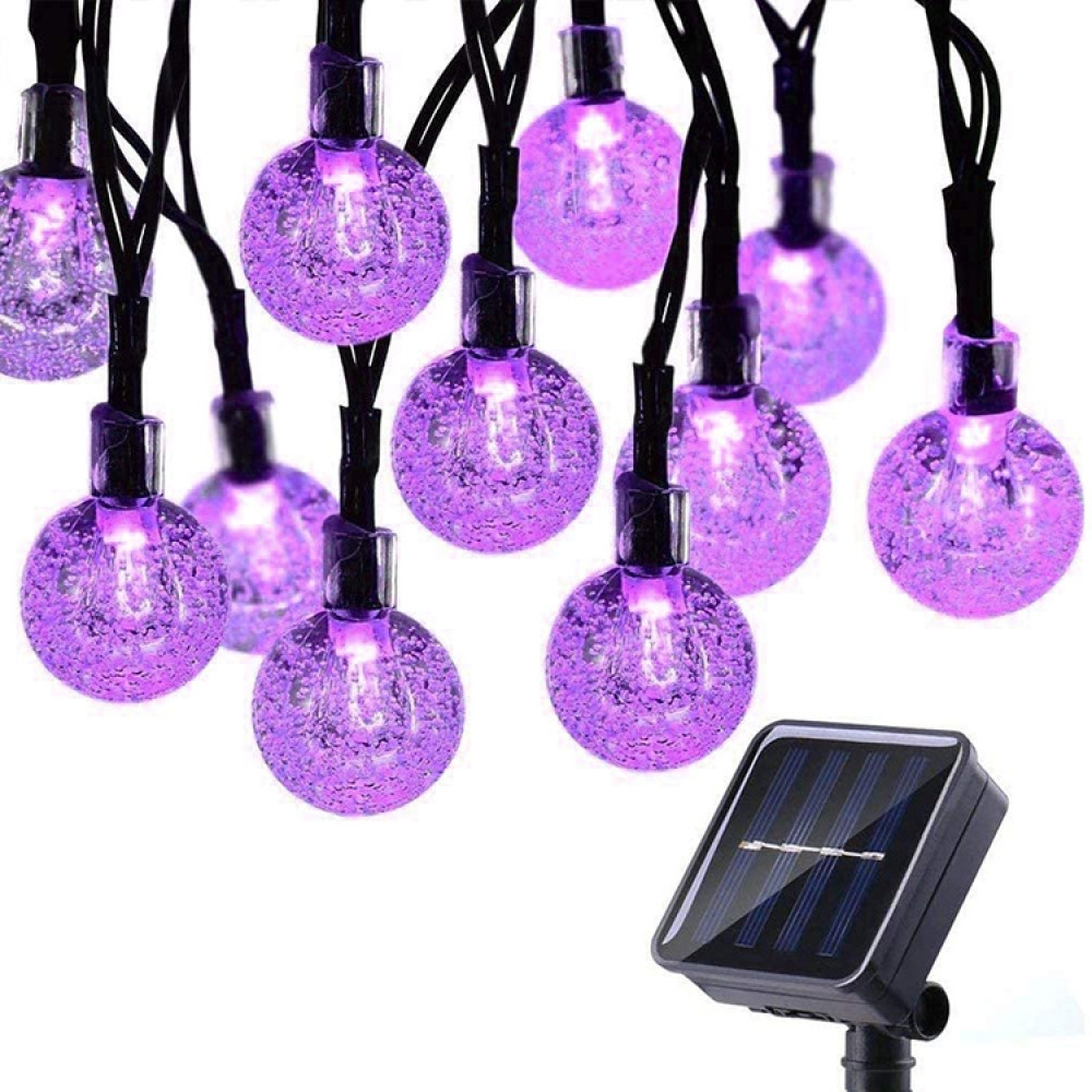 LED Solar String Light Purple Spider for Halloween Party Garden Home Yard Decorations led lamp beads (cowhide box packaging) - Image 3