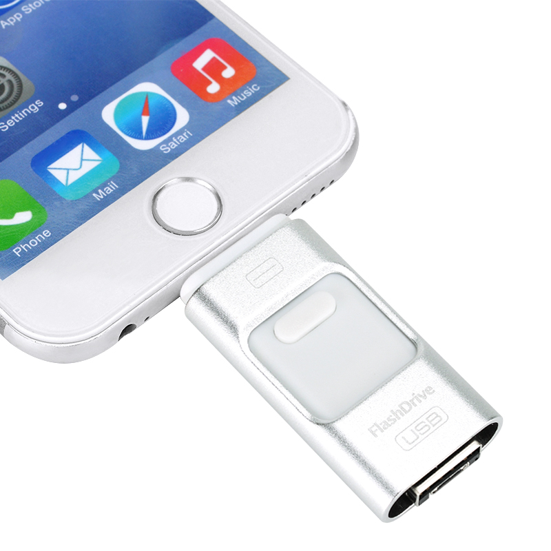 128GB Multi-functional USB FlashDrive - High Speed 2.0, Triple Windows, Android, iOS Interface - Image 2
