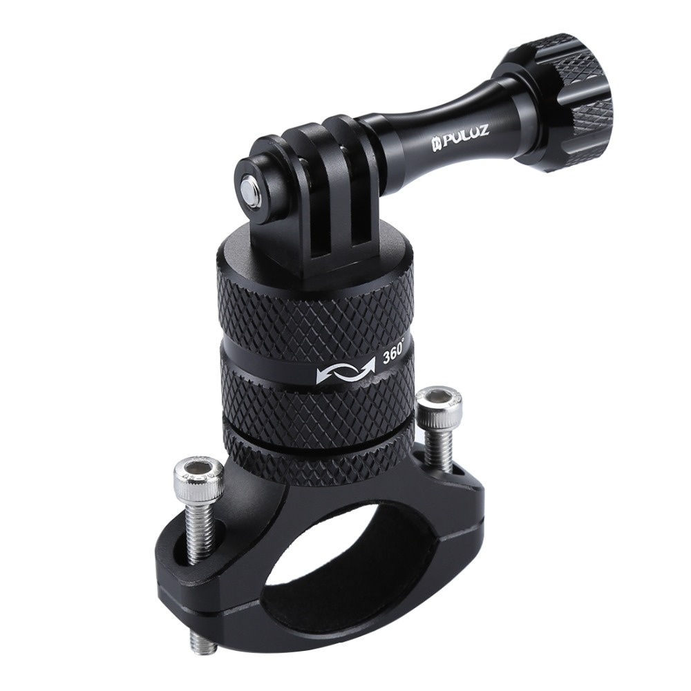 PULUZ 360 Degree Rotation Bike Aluminum Handlebar Adapter Mount for GoPro Hero4/5/6 black - Image 2