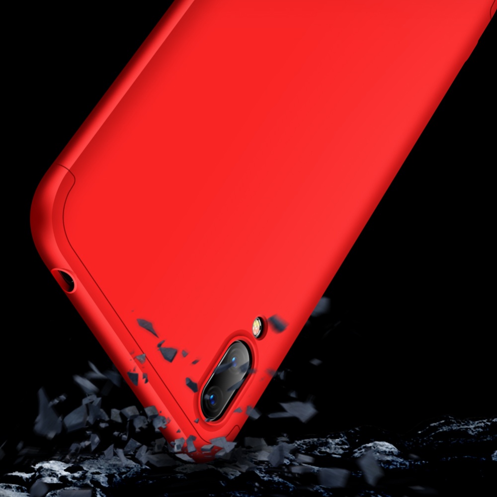 For HUAWEI Y7 2019 Ultra Slim PC Back Cover Non-slip Shockproof 360 Degree Full Protective Case red - Image 2