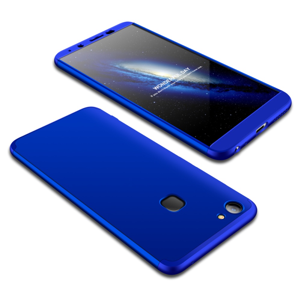 For VIVO V7 plus/Y75S/Y79 3 in 1 360 Degree Non-slip Shockproof Full Protective Case blue - Image 2