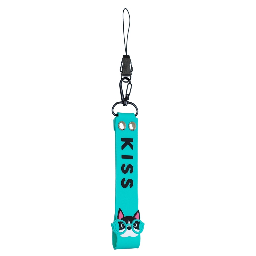 Fashion Silicone Detachable Lanyard Cute Mobile Phone Hanging Rope Random Color white - Image 2