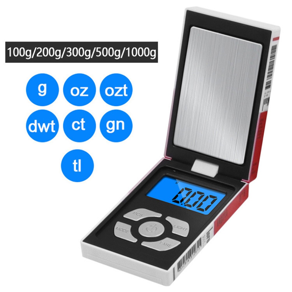 100g 500g 1000gx 0.01g 0.1g Mini Electronic Scales Pocket Digital Scale for Gold Sterling Silver Jewelry Balance Gram 100g/0.01g - Image 2