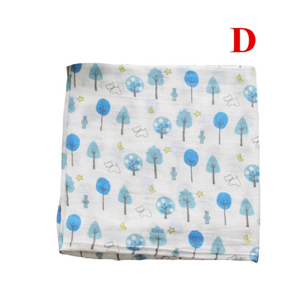 Baby Cotton 2-layer Bath Towel Newborn Stroller Seat Blanket D_120*120