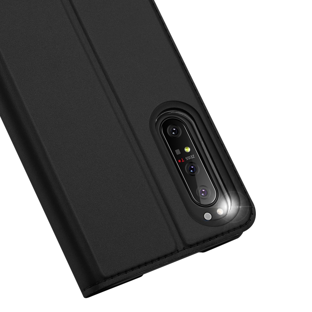 DUX DUCIS For Sony Xperia1 II/Xperia10 II Leather Mobile Phone Cover Magnetic Protective Case Bracket with Cards Slot black_Sony Xperia10 - Image 2