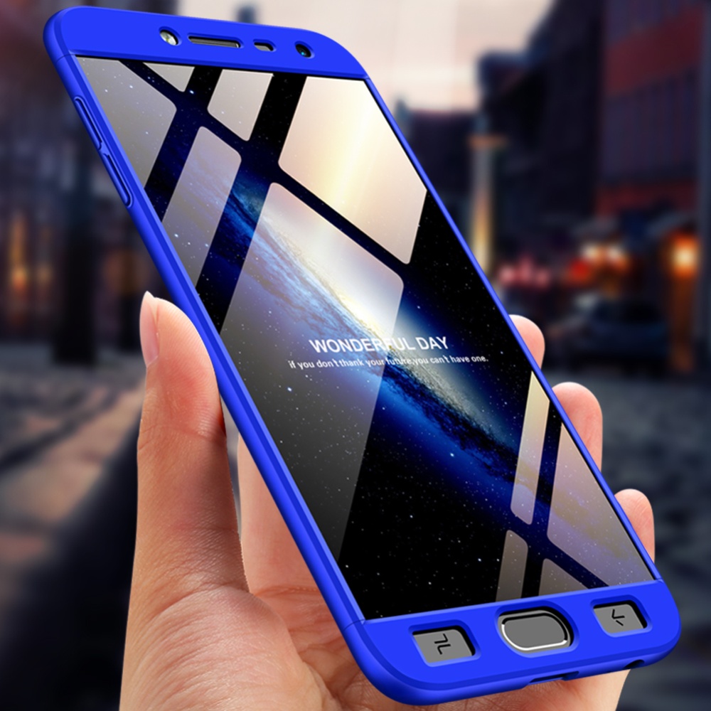 For Samsung J4 2018 Ultra Slim 360 Degree Non-slip Shockproof Full Protective Case blue - Image 2