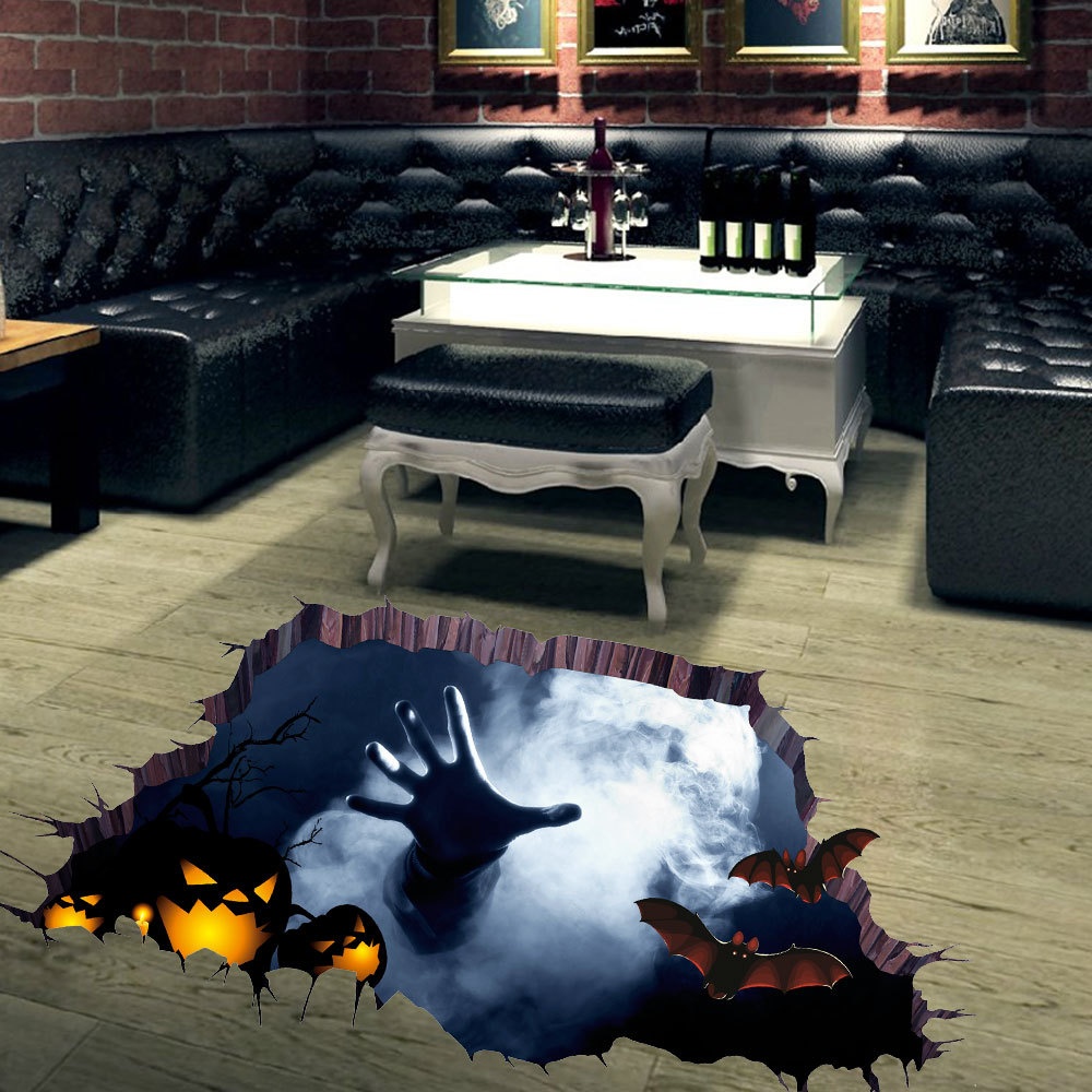 3D Scary Pattern Wall Sticker for Halloween Floor Surface Decoration AFH1103 - Image 3