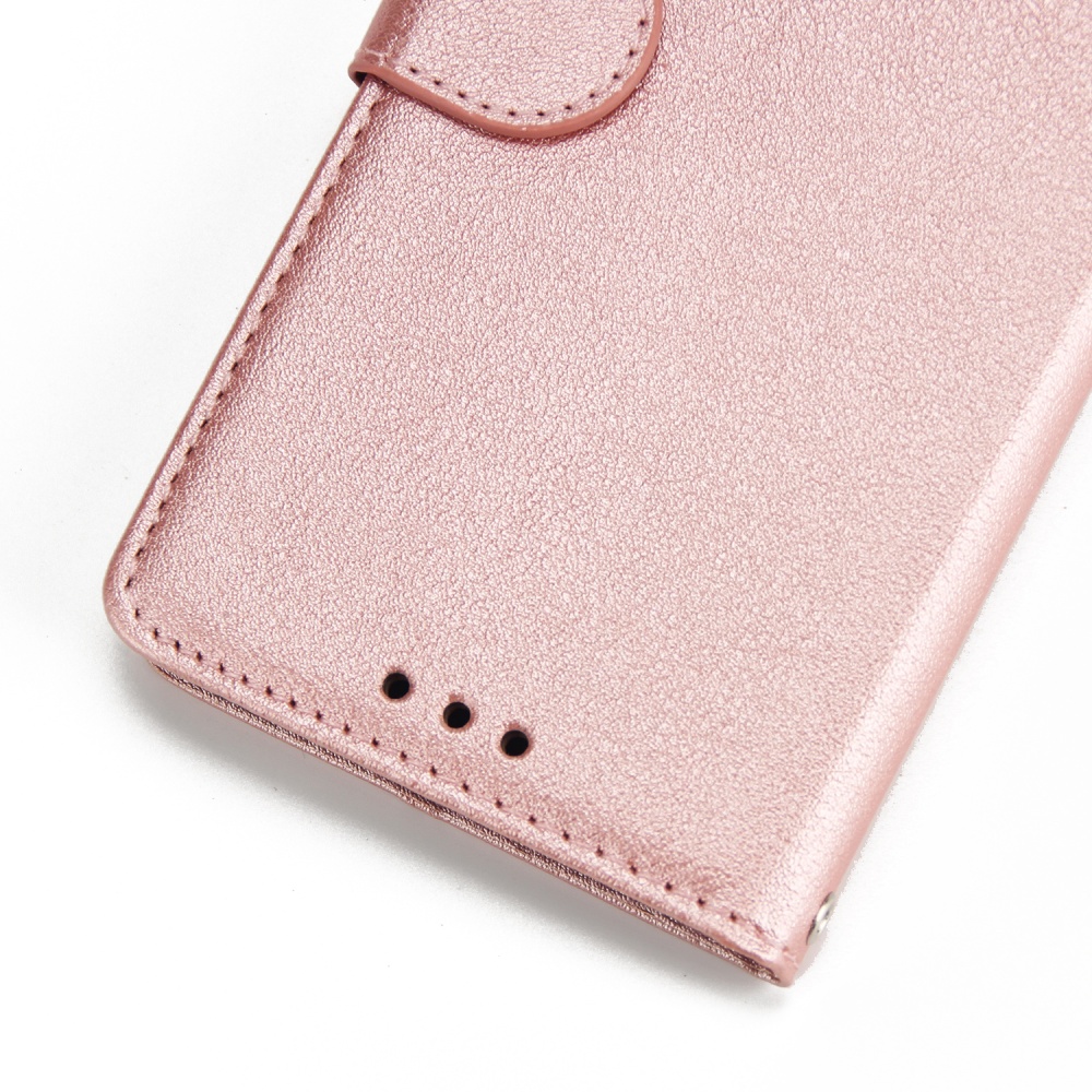 For Samsung A6 2018 Flip-type Leather Protective Phone Case with 3 Card Position Buckle Design Cover Golden - Image 2