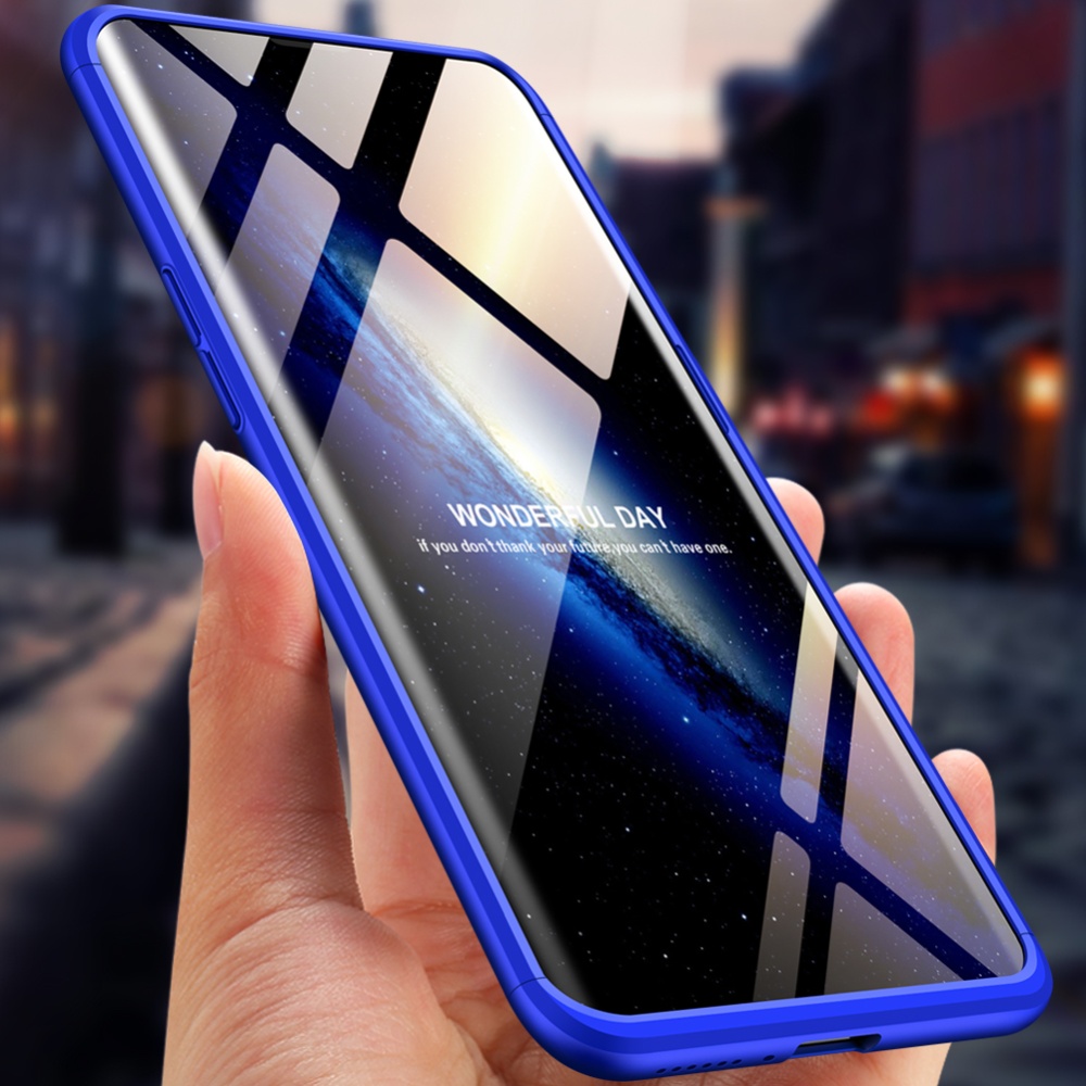 For OPPO Find X Ultra Slim PC Back Cover Non-slip Shockproof 360 Degree Full Protective Case blue - Image 2