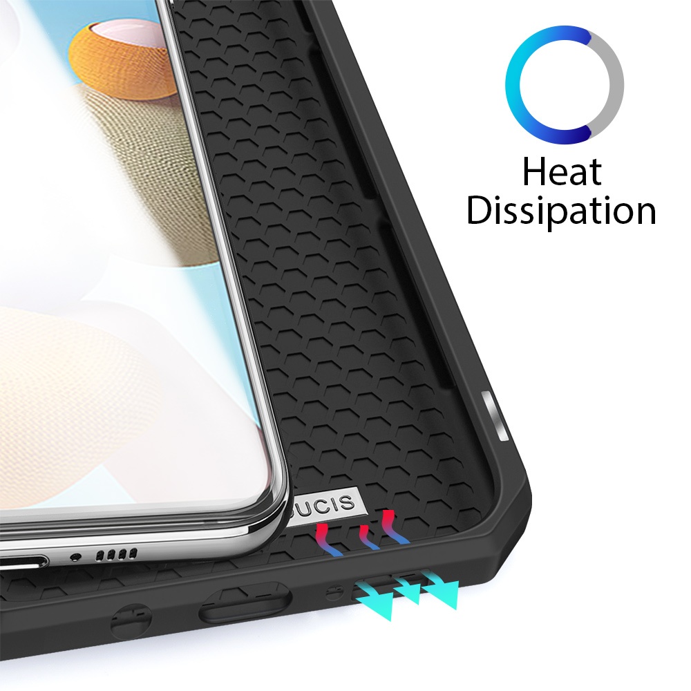 DUX DUCIS for Samsung A21S/A51 5G Magnetic Mobile Phone Holder Leather Case with Cards Slot black_Samsung A21S - Image 2