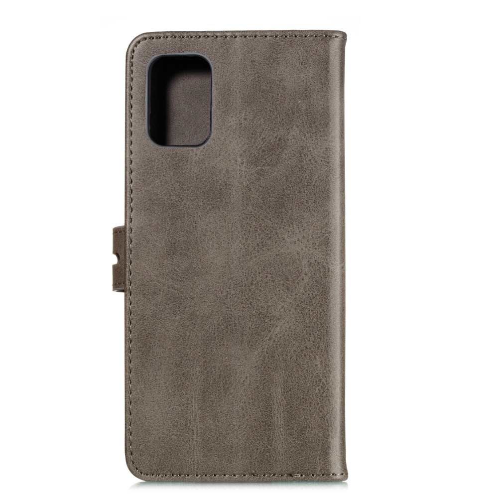 For HUAWEI P40 Pro Mobile Phone Cover PU Leather Front Buckle Smart Shell Anti-fall Case 2 gray - Image 2