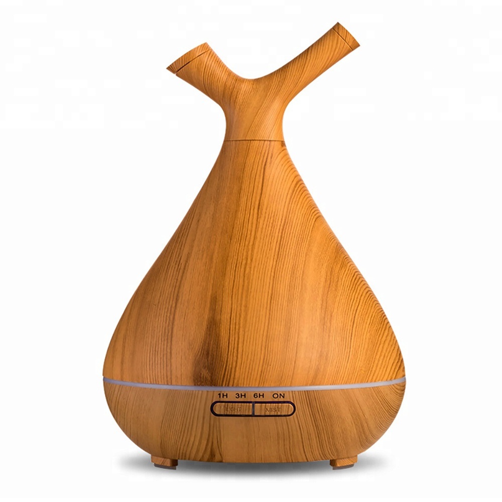 Wooden Style Branch Essential Oil Aroma Diffuser Air Freshener Humidifier light yellow_British regulatory