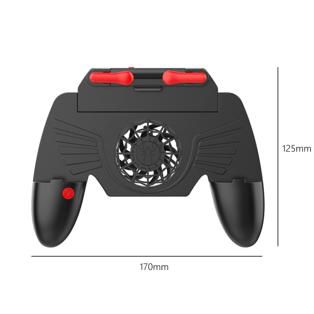 Game Controller Lightweight Playing Elements Trigger Fire Button Portable Gamepad with Cooling Fan As shown - Image 2