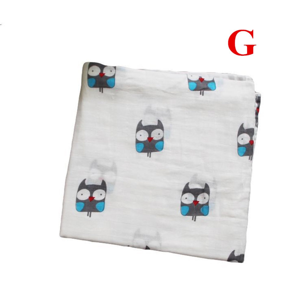 Baby Cotton 2-layer Bath Towel Newborn Stroller Seat Blanket G_120*120