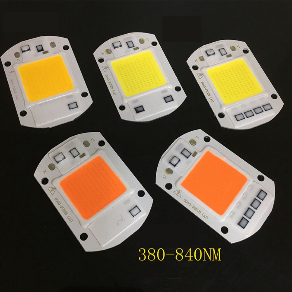 AC 110V 220V LED Floodlight COB Chip Smart IC Driver Bulb Lamp 20W 30W 50W AC110V Cool White - Image 2