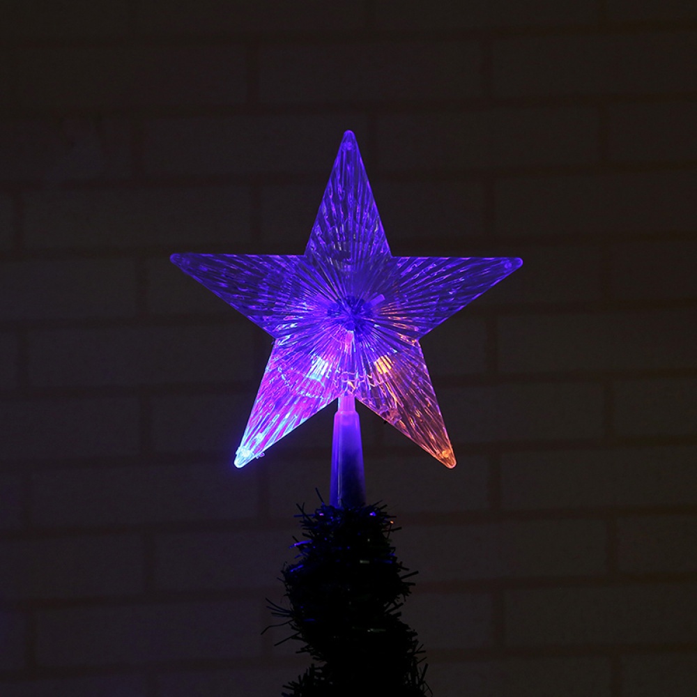 Christmas Tree Topper Star Lights, AA Battery Operated Pentagram Light Decoration Lamp M - Image 3