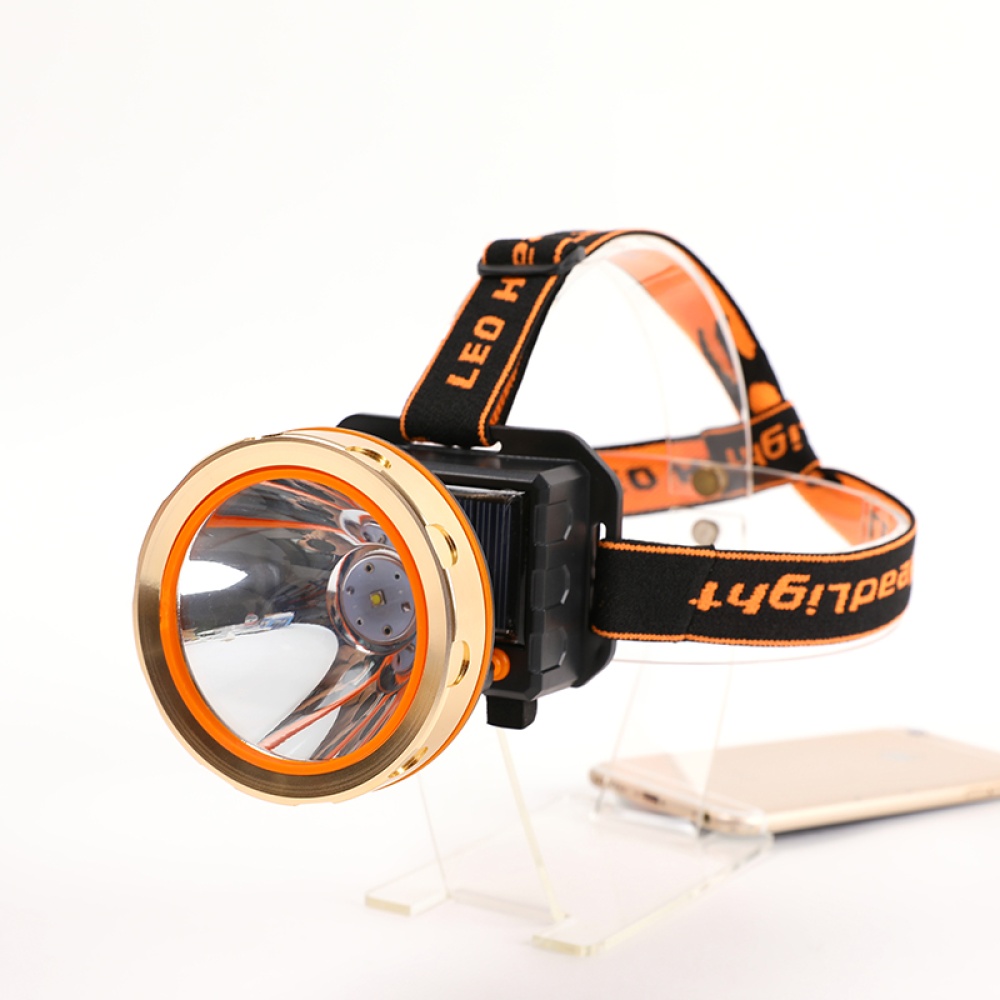 Head-mounted Outdoor Floodlight lamp Solar Powered USB Charging 3 Model Lighting for Activities - Image 3