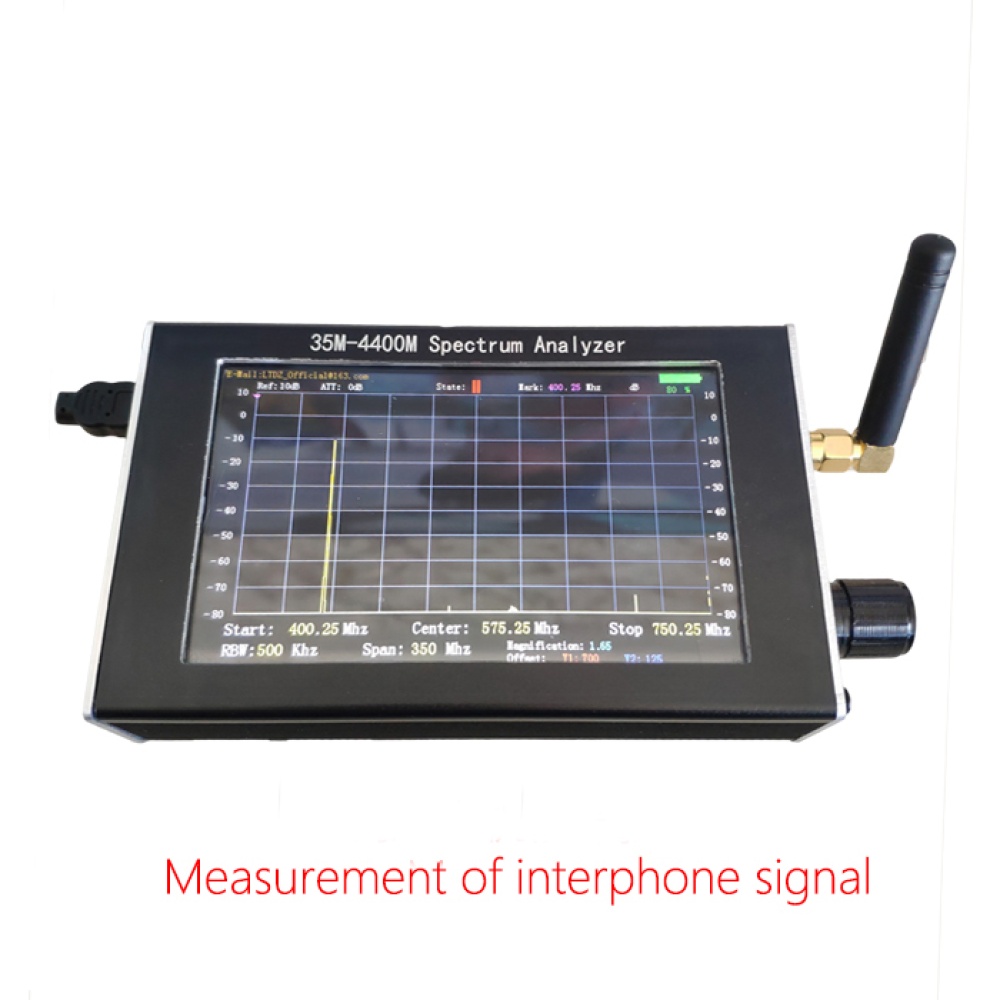 Spectrum Analyzer Handheld 35M-4400M Simple Measurement of Interphone Signal black - Image 2