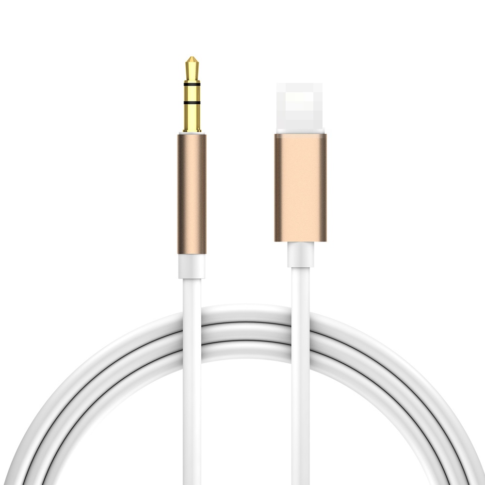 Lighting to 3.5mm Male Jack Aux Audio Extension Cable for 7 8 Plus X XS XR MAX Car Speaker Connector Adapter Cord Rose gold - Image 2