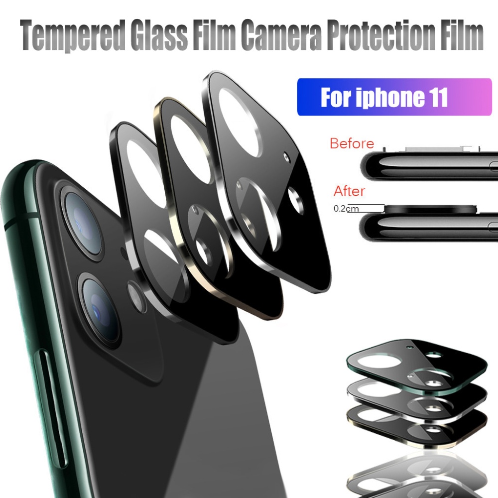 Metal Screen Rear Camera Lens Protector Back Accessories for Mobile Phone Protection Silver - Image 2