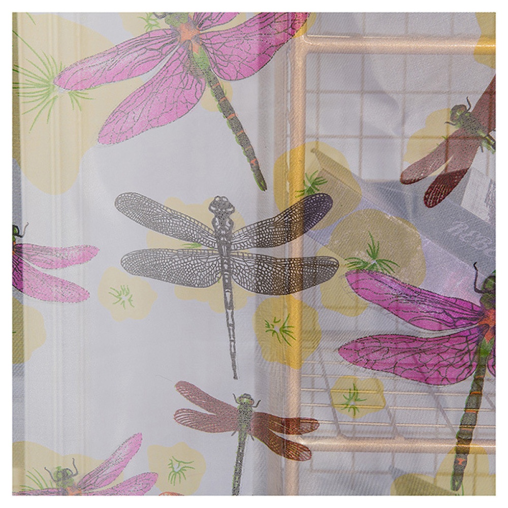 Dragonfly Pattern Tulle Curtain Light Transmission Drapes for Home Living Room Decoration As shown_1 * 2 meters high - Image 3