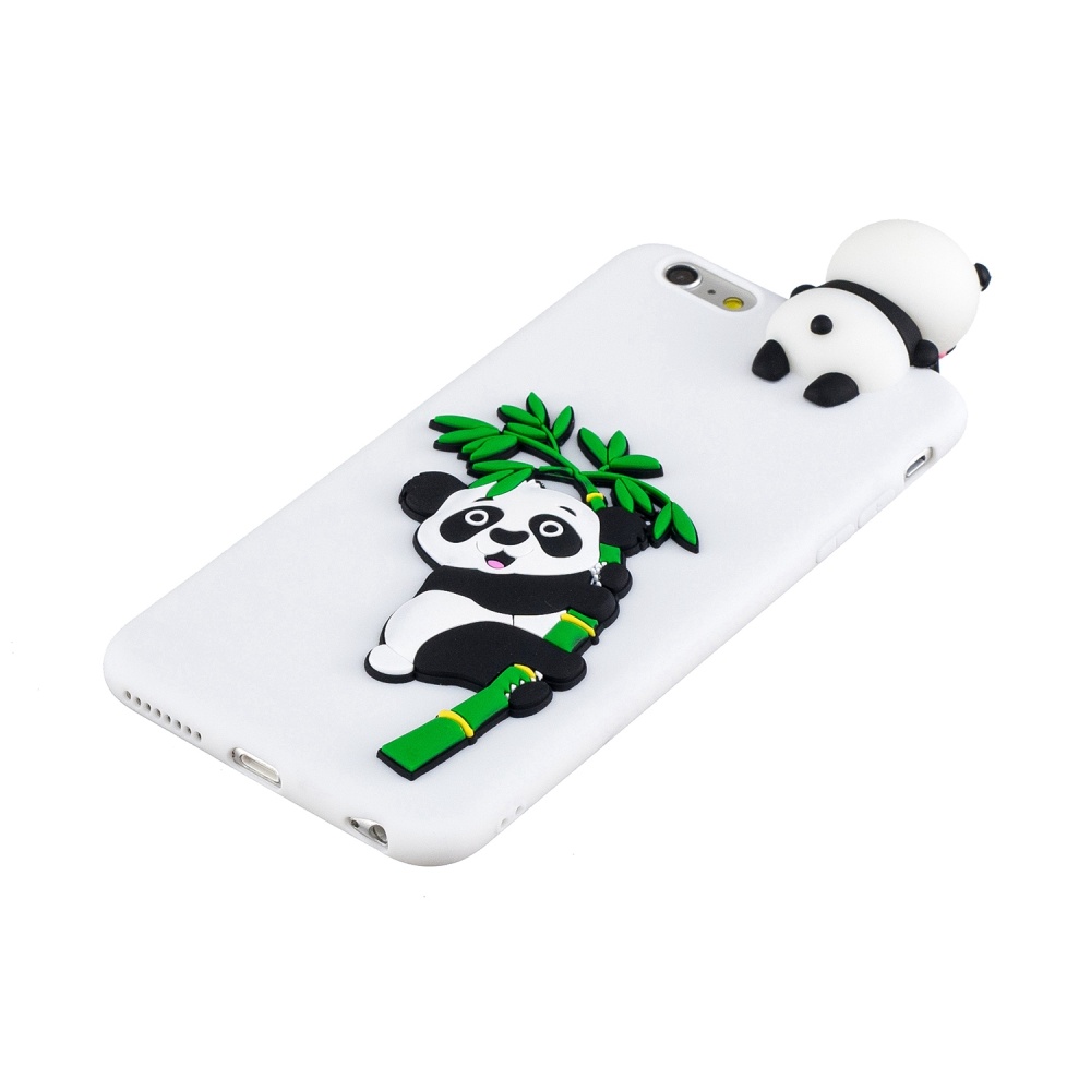 For iPhone 5/5S/SE/6/6S/6 Plus/6S Plus/7/8/7 Plus/8 Plus Phone Case 3D Cartoon Panda Bamboo Cellphone Back Shell Shockproof Smartphone Cover - Image 2