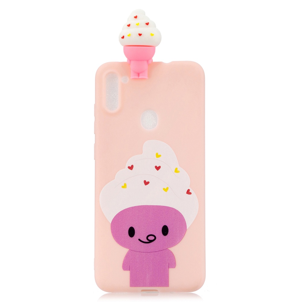 For Samsung A11 Soft TPU Back Cover 3D Cartoon Painting Mobile Phone Case Shell ice cream - Image 2