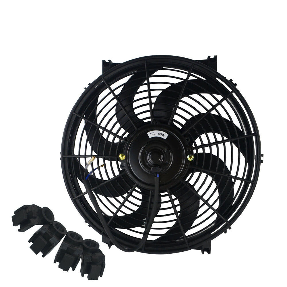 14 "" Universal Curved Blade Radiator Fan Car Accessory