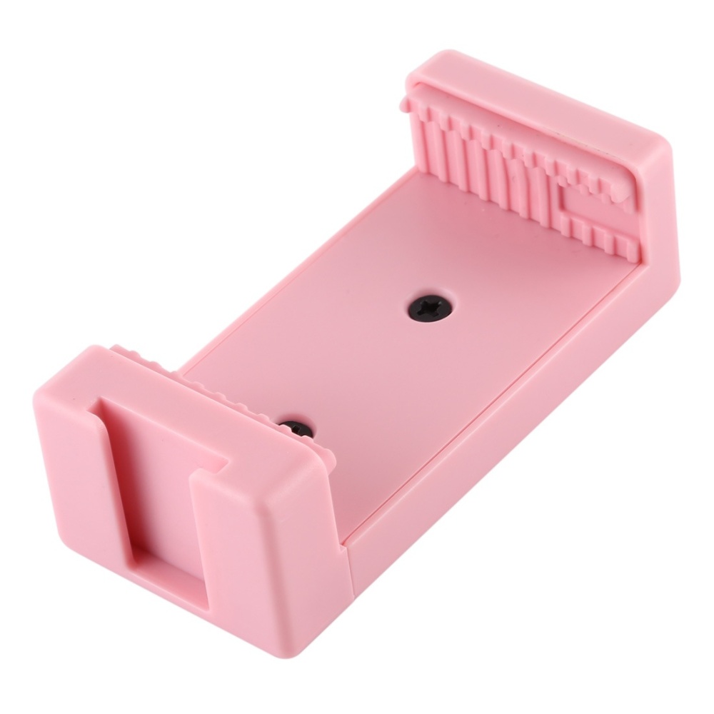 Phone Clamp Quick Release Clip Tripod Mount with 1/4 inch Screw Hole for Smartphone Pink - Image 2