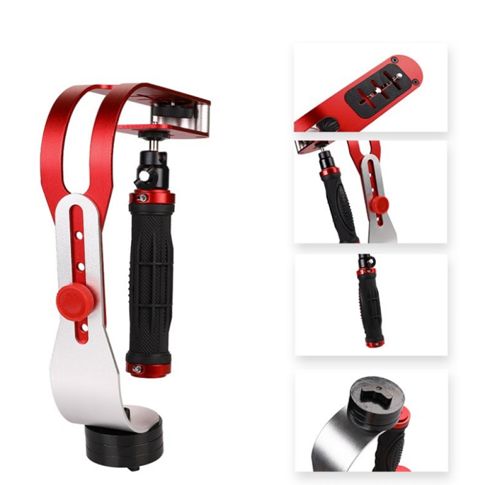 Aluminum Alloy Stabilizer SLR Camera Bow Type Handheld Micro Single Mobile Phone red - Image 2