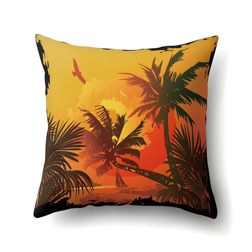Square Beach Sea Pillowcase Cushion Throw Pillow Cover Printed Living Room Sofa Case 45*45cm CCA422(10)