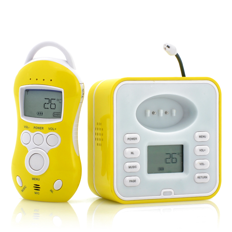 Wireless Baby Monitor - Two Way Audio, Temperature Sensor, Range Alert, 300m