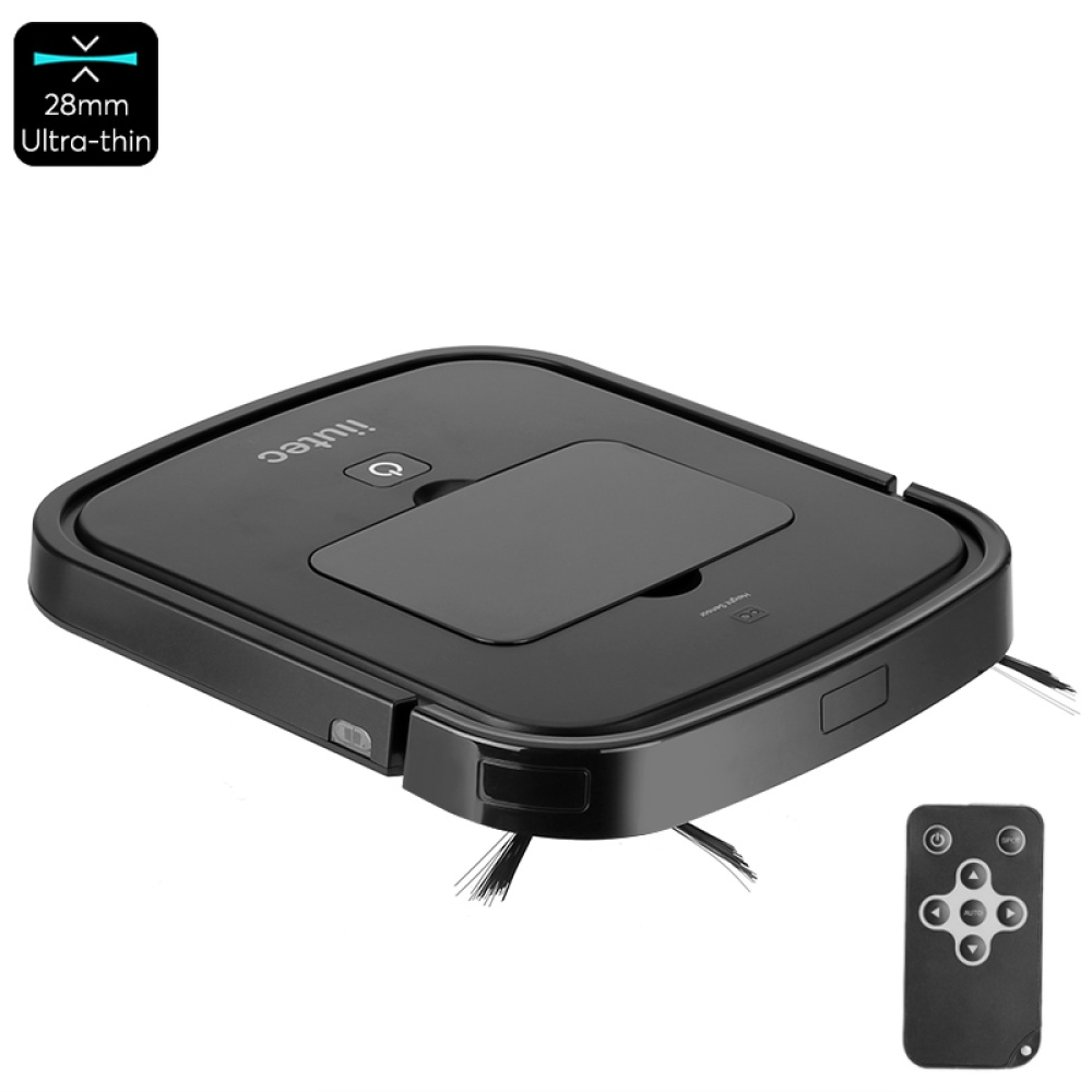 iiutec R-Cruiser Robotic Vacuum Cleaner - Ultra-Thin, 2000mAh, U-Path Cleaning, Shock Proof, 60dB Low Sound, 460Pa Suction