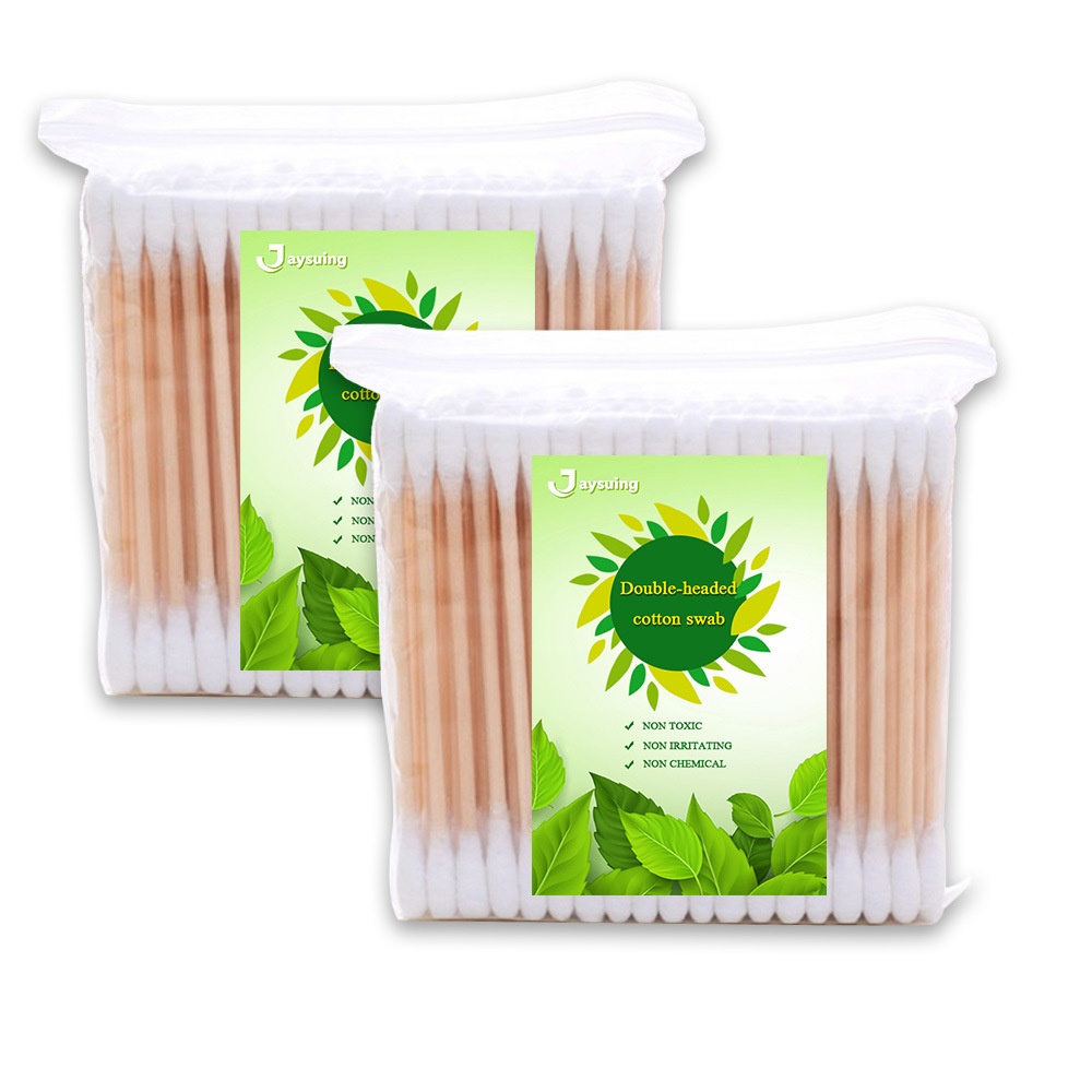 Disposable Cotton Swab with Double End for Make up Ear Cleaning 200pcs