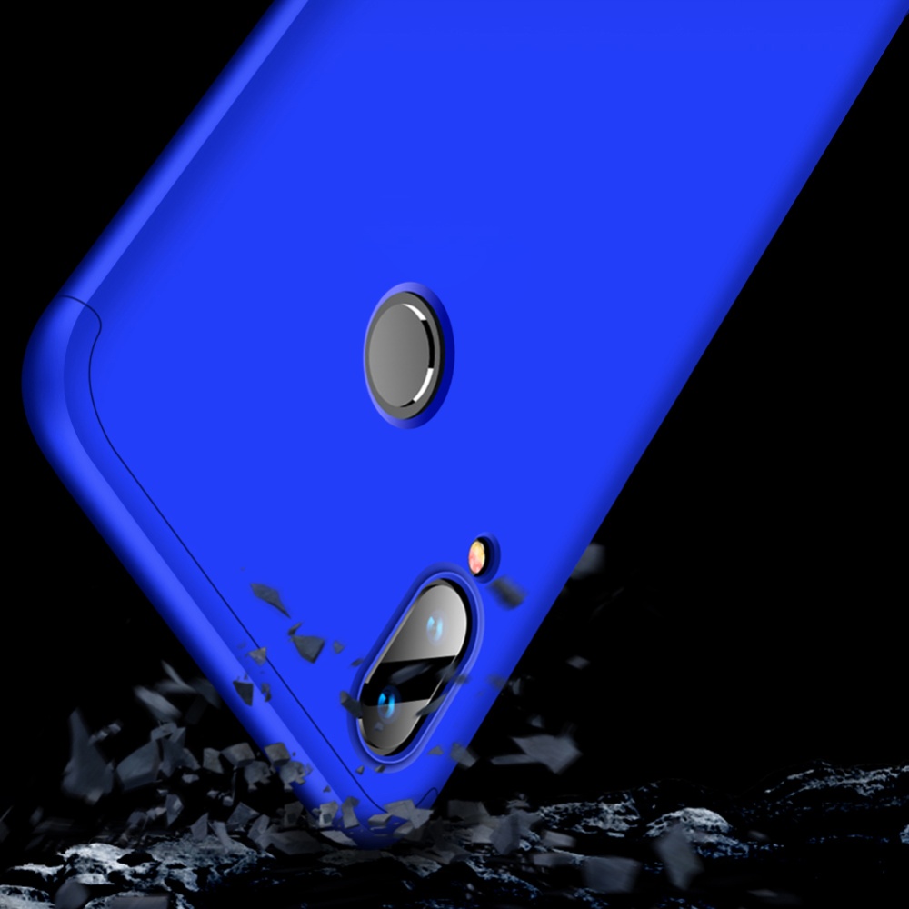 for HUAWEI Y9 2019 Ultra Slim PC Back Cover Non-slip Shockproof 360 Degree Full Protective Case blue_HUAWEI - Image 2