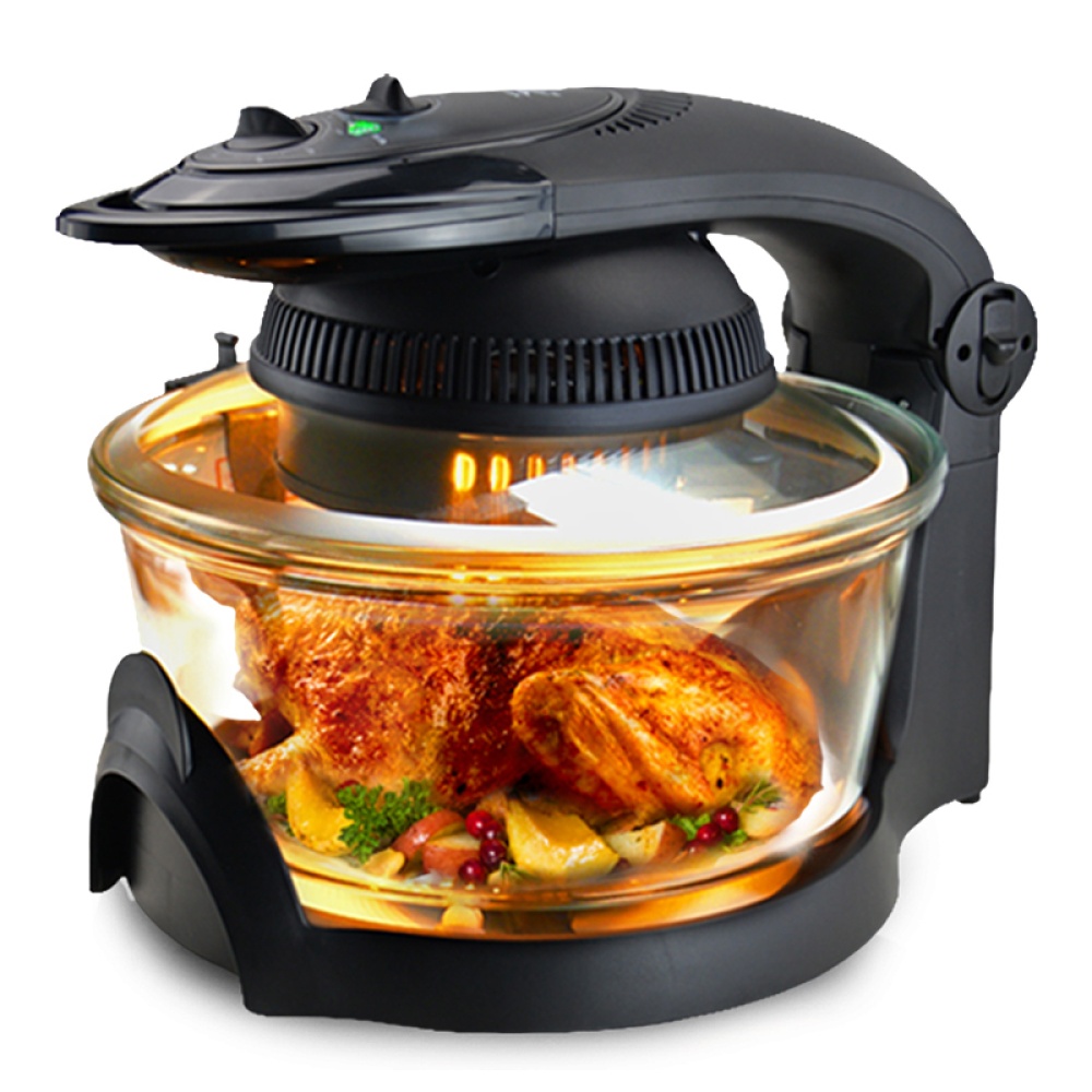 Haier Air Fryer Grill Oven - 60 Minute Timer, 0 to 230 Degree Celsius Cooking, High Quality Glass Bowl, Easy To Clean