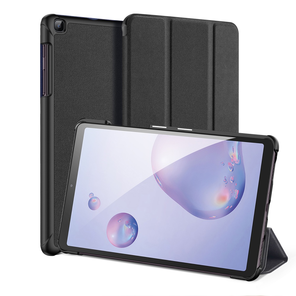 DUX DUCIS For Samsung Galaxy Tab A 8.4 2020 Simple Solid Color Smart PU Leather Case Anti-fall Protective Stand Cover with Sleep Function bl - Image 2