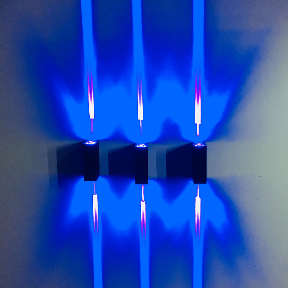 LED Double-head Light Beam Wall Lamp Home Hotel KTV Bar Background Decorative