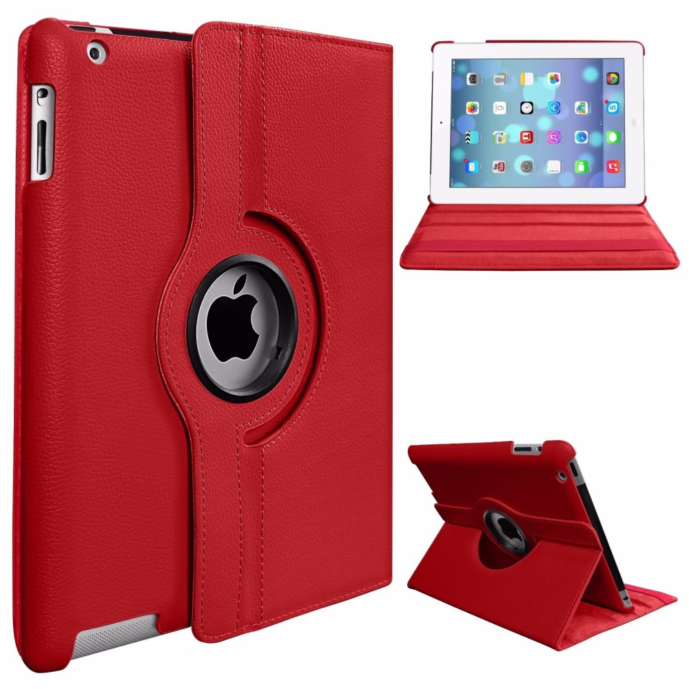 PU Leather Smart Stand Flip Case Cover for Apple iPad mini3/2/1 360 Rotation Tablet Full Protector - Image 2