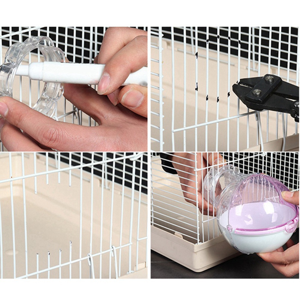 Mini Round External Bathroom for Pet Hamster Cage Random Color random_15 * 13 11cm - Image 3