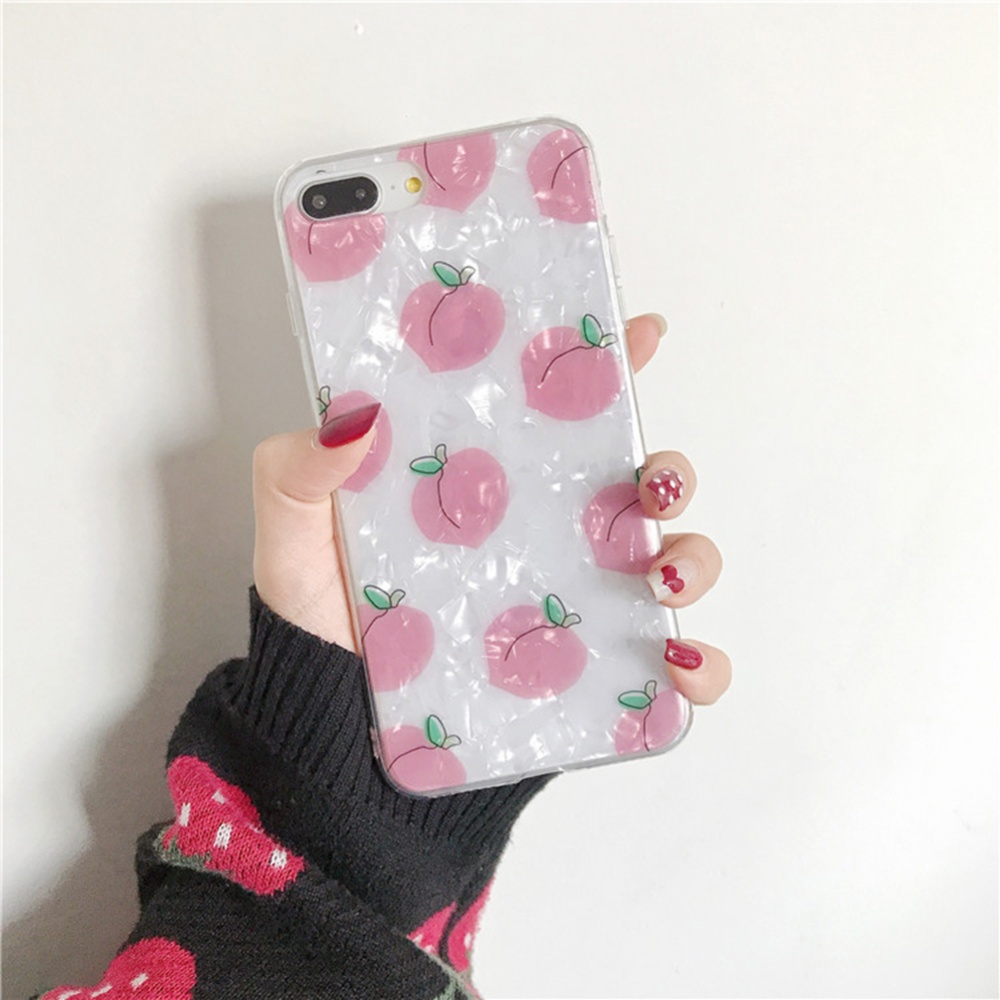 Women's Cute Multiple Peaches Mobile Phone Case Cover TPU Protection Shell small peaches_iPhone7plus/8plus - Image 2