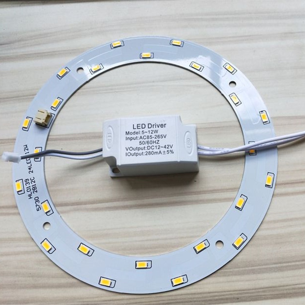 Exquisite LED 5730 Round Energy Saving Lamp Panel with Warm White Light