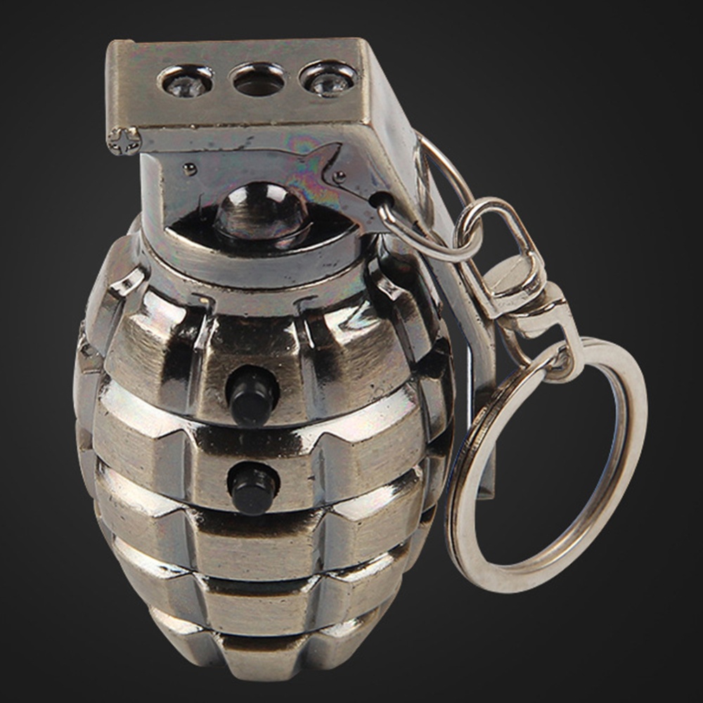 3PCS Portable Metal Key Chain Simulation Grenade Laser Detector LED Flashlight flashlight - Image 3