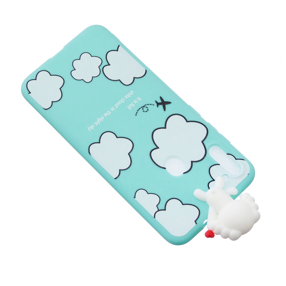 For Samsung A11 Soft TPU Back Cover 3D Cartoon Painting Mobile Phone Case Shell Clouds - Image 2