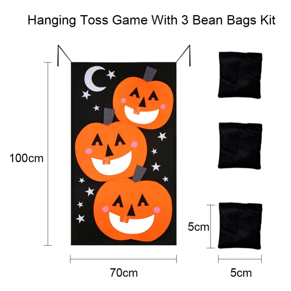 Halloween Game Installation Outdoor Sandbag Throwing Felt Curtain Decoration Type A